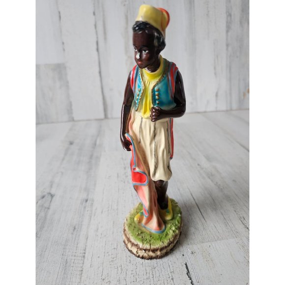 Vintage Italy Shepherd chalkware nativity religious statue figurine LB New York - Picture 1 of 9